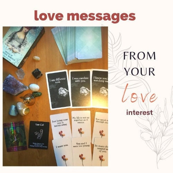 1 HOUR DELIVERY TAROT Love message from your person: image messages from your love ones