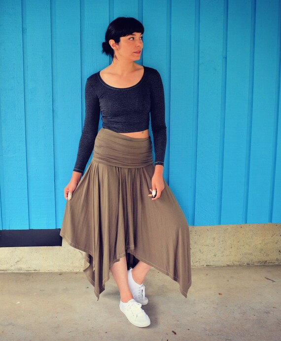 plus size knit maxi skirt