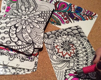 Affirmation Cards ~ Coloring Card Deck