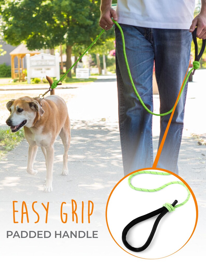 Rope Dog Leash Climbers Rope Carabiner Clip Reflective Etsy