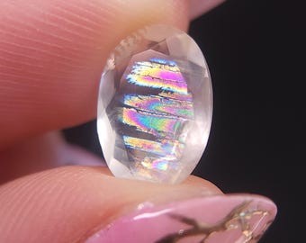 Malawi Moonstone Faceted 12x8x4mm A4738