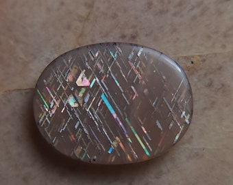 Rainbow Lattice Sunstone Cabochon   20 x 15mm A4164