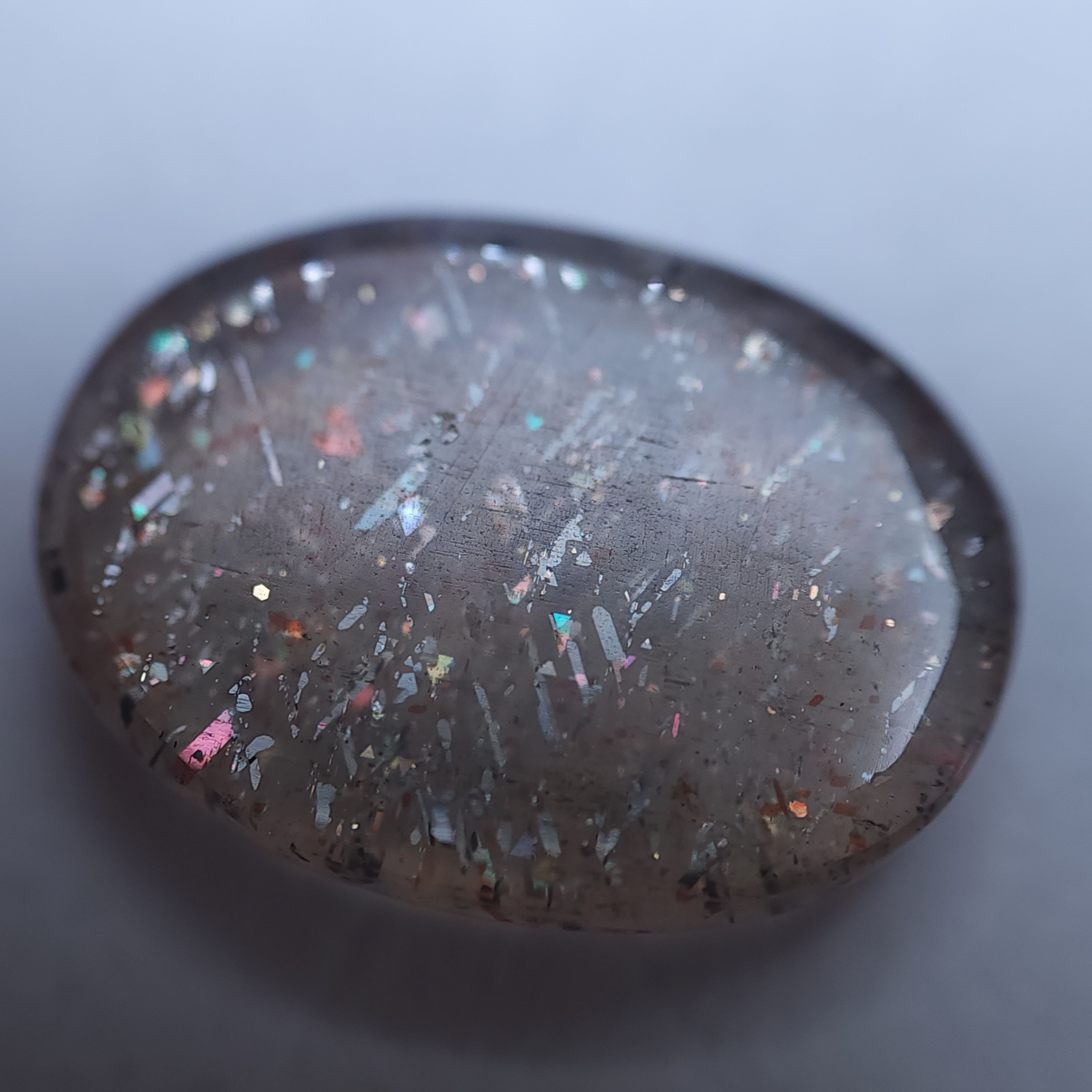 Gemmy Australian Rainbow Lattice Sunstone Cabochon 16 X 12 Gemmy Australian Rainbow Lattice Sunstone Cabochon 16 X 12