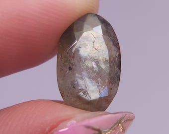 BlackBeryl/Blaquamarine Faceted, Itumbiara, Brazil 14x9x6mm  A4735