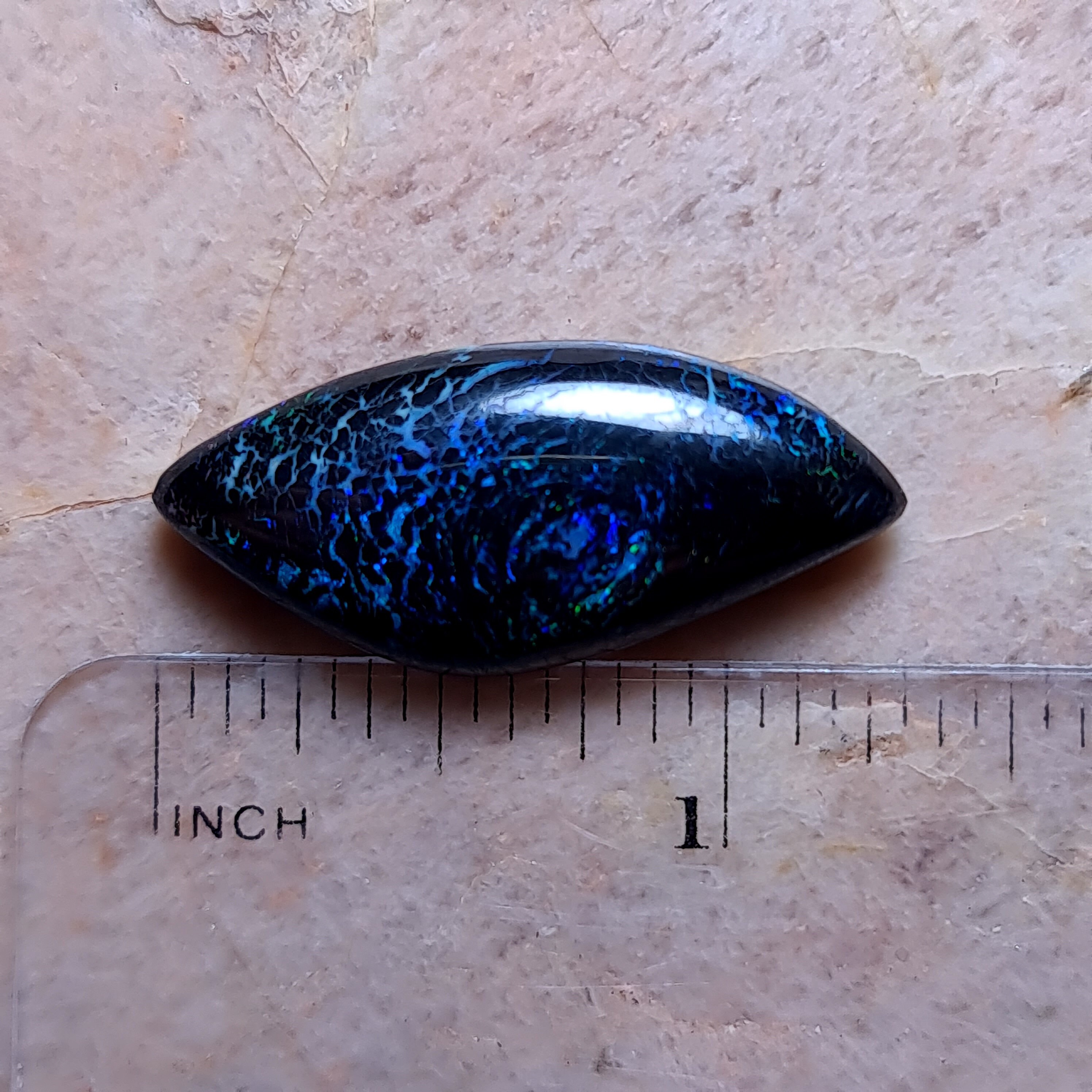 Schwarzer Matrix Boulder Opal 33 x 14 mm A1764 - Etsy Österreich