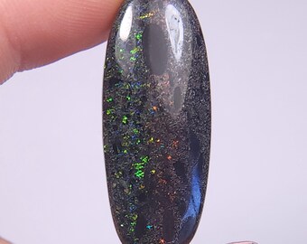 Andamooka Rainbow Matrix Opal Cabochon 37x14 mm  A5148
