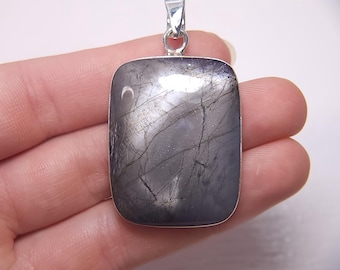 Spacey Iolite Silver Pendant 43x28mm A4708