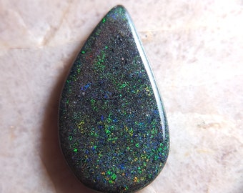 Andamooka Rainbow Matrix Opal Cabochon  33x19mm  A3347