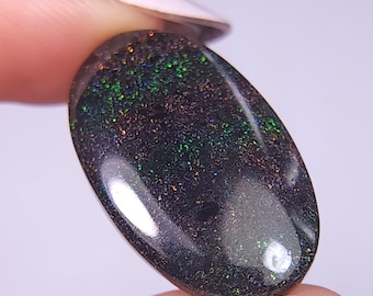 Andamooka Rainbow Matrix Opal Cabochon 27x16 mm  A5140