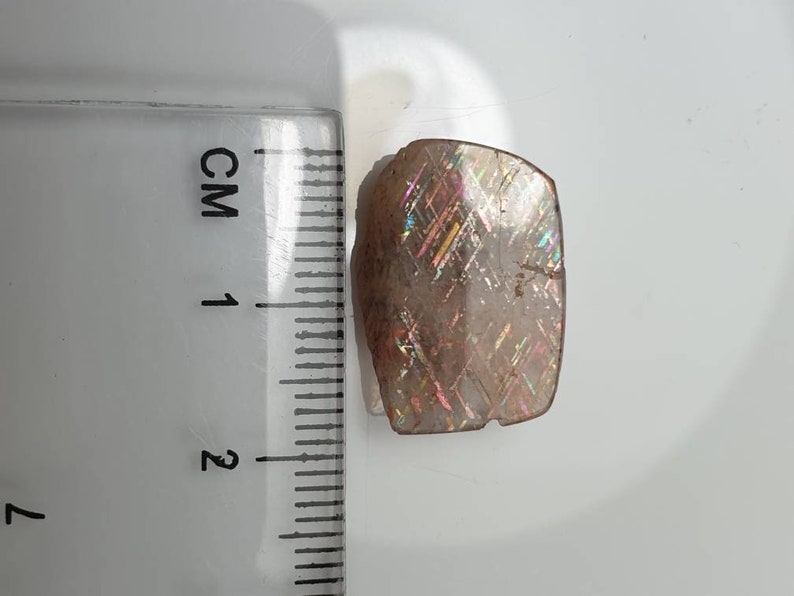 Rainbow Lattice Sunstone specimen 18.5x12.5x6mm M1249