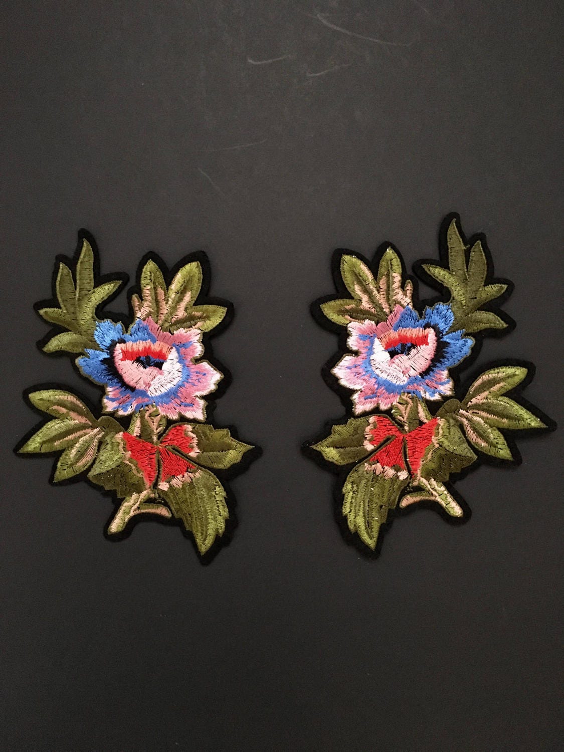 Iron on patchEmbroidery PatchGucci Style PatchPatchesRose Etsy