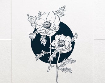 Anemone Illustration | Original Artwork