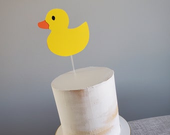 Duck Cake Topper, Duck Party, Duck Birthday Banner, Duck Party Theme, Yellow Duck, Rubber Duck Decorations