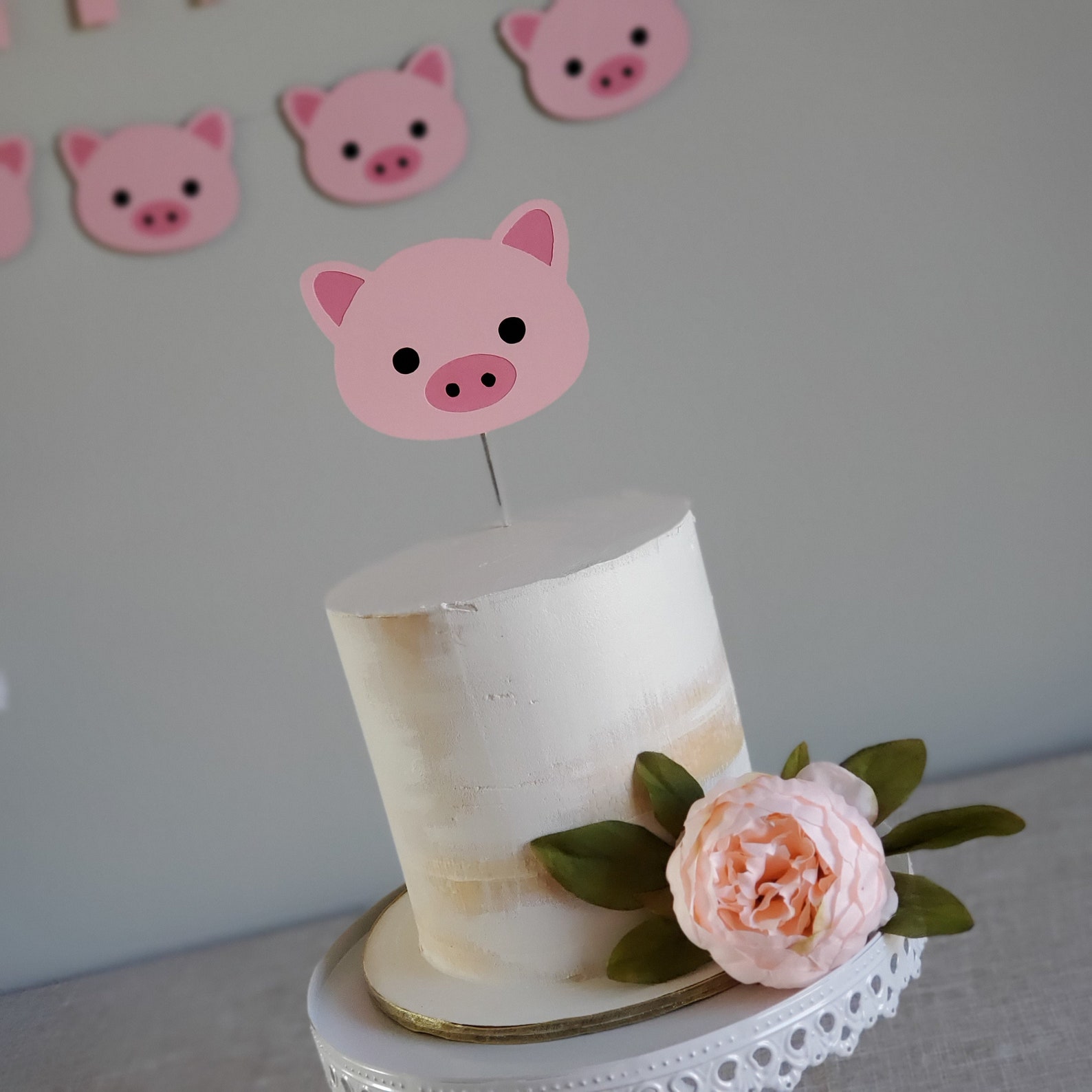Custom Pig Banner Custom Pig Birthday Banner Custom Pig Etsy