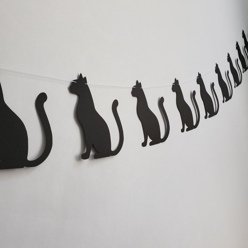 Cat Banner Cat Garland Cat Decorations Cat Themed Party Etsy 日本