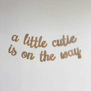 A Little Cutie Is On The Way, Baby Shower Decorations, Cutie Themed Baby Shower, A Little Cutie Is On The Way Banner