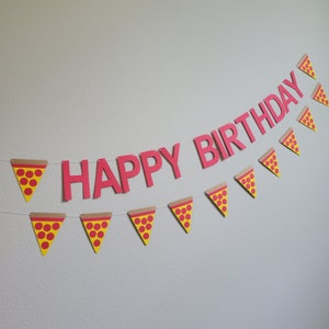 Pizza Birthday Banner, Pizza Party, Pizza Party Decorations, Pizza Decorations, Pizza Slice Decorations, Pizza Cake Topper, Pizza Theme