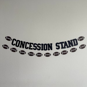 Concession Stand, Concession Stand Banner, Concession Stand Decorations, Football Concession Stand, Football Party, Football Decorations