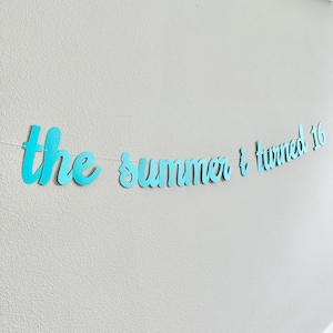 The Summer I Turned 16, 16th Birthday Party, Summertime Birthday Banner, Summer Birthday Decorations, The Summer I Turned 16 Banner