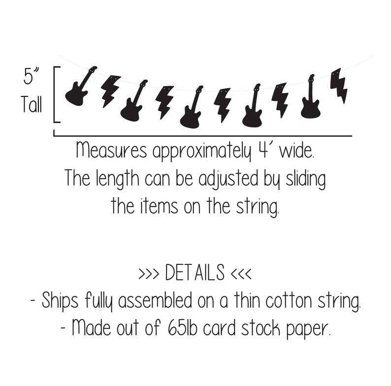 Custom Rock Banner, Rock and Roll Theme, Rock Birthday, Music Birthday ...