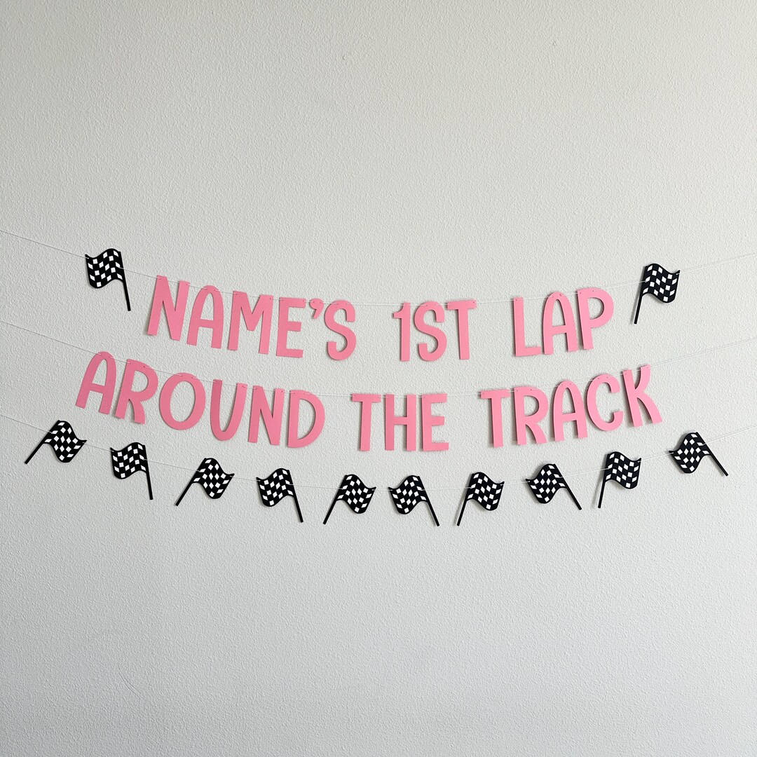 1st Lap Around the Track, Racing 1st Birthday Decorations, 1st Birthday ...