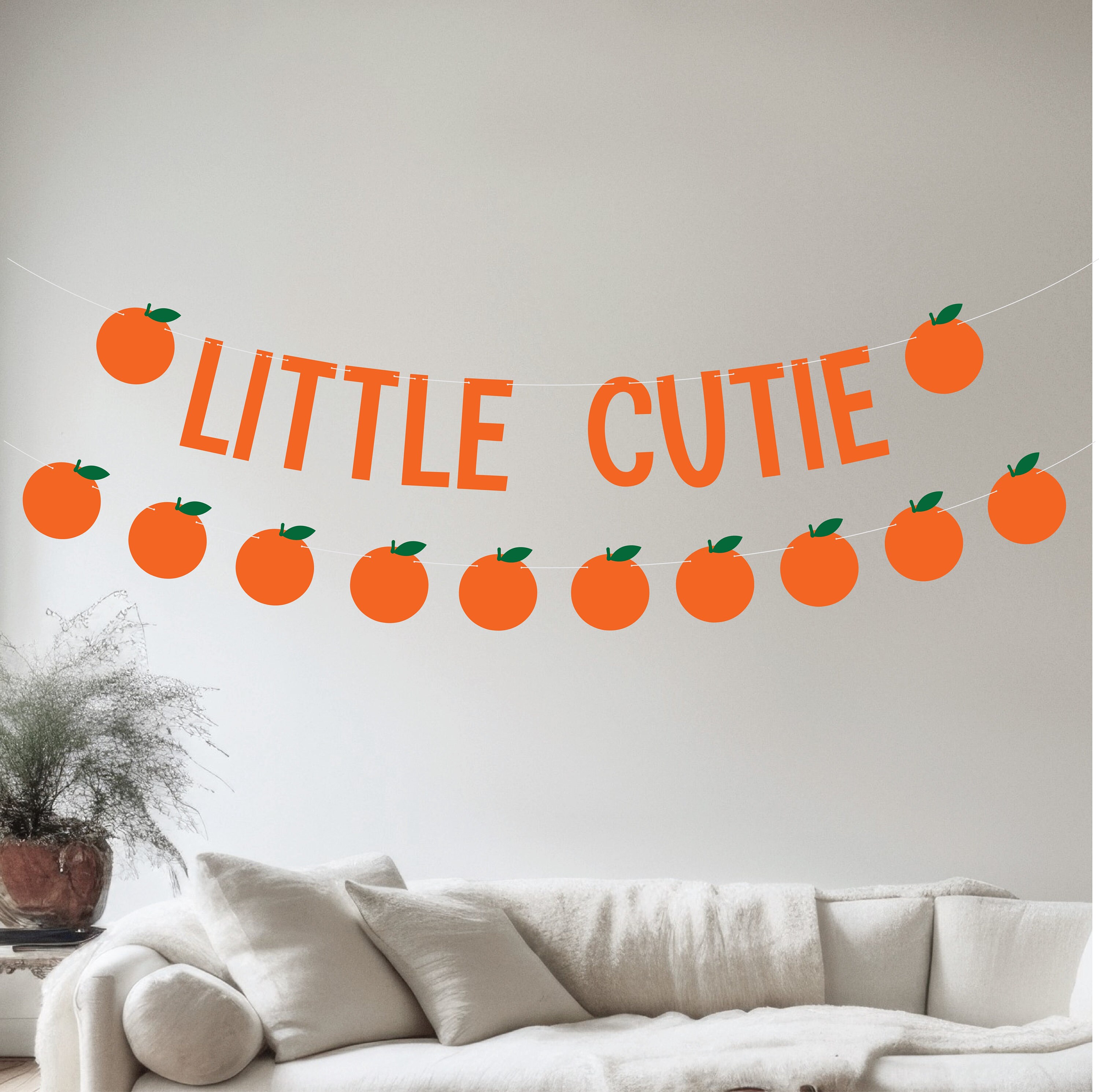 Little Cutie Little Cutie Banner Cutie Baby Shower Cutie Theme Custom Cutie Banner Cutie Decorations Cutie Garland