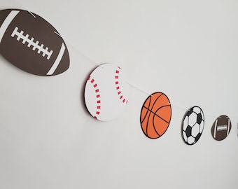 Sports Birthday, Sports Party, Sports Balls, Sports Themed Party, Football Party, Soccer Party, Basketball Party, Baseball Party