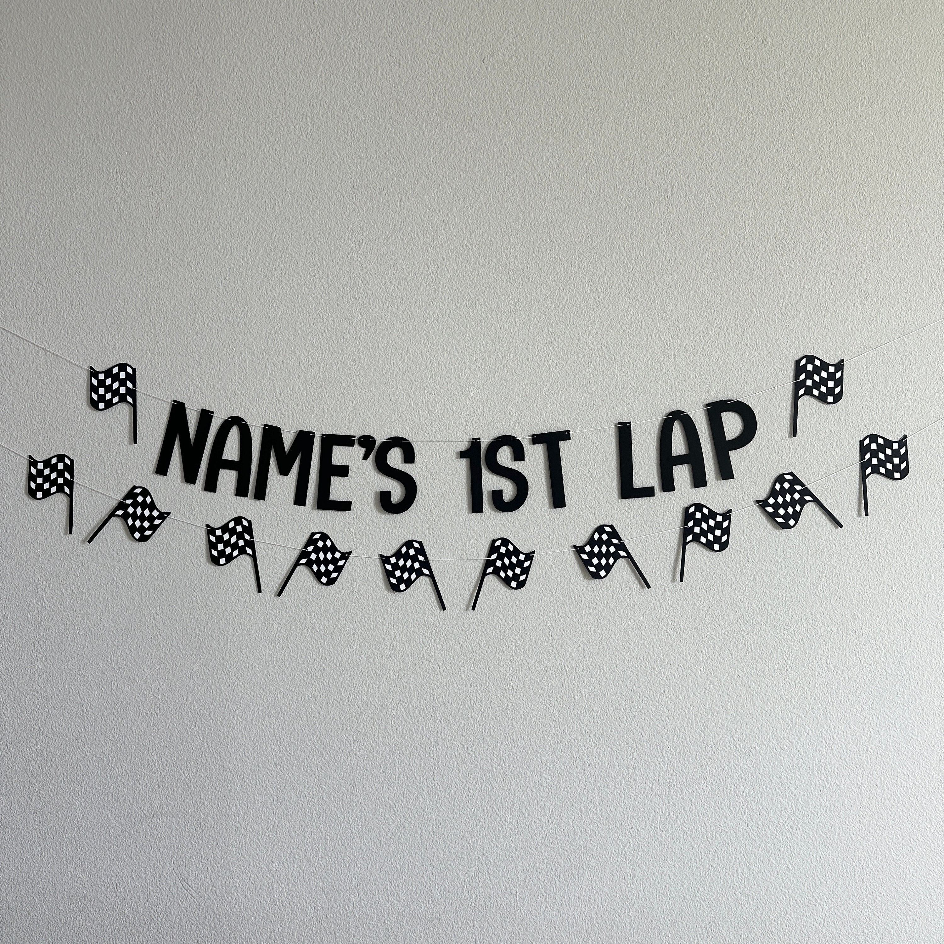 Name's 1st Lap, Racing 1st Birthday Decorations, 1st Birthday Party ...