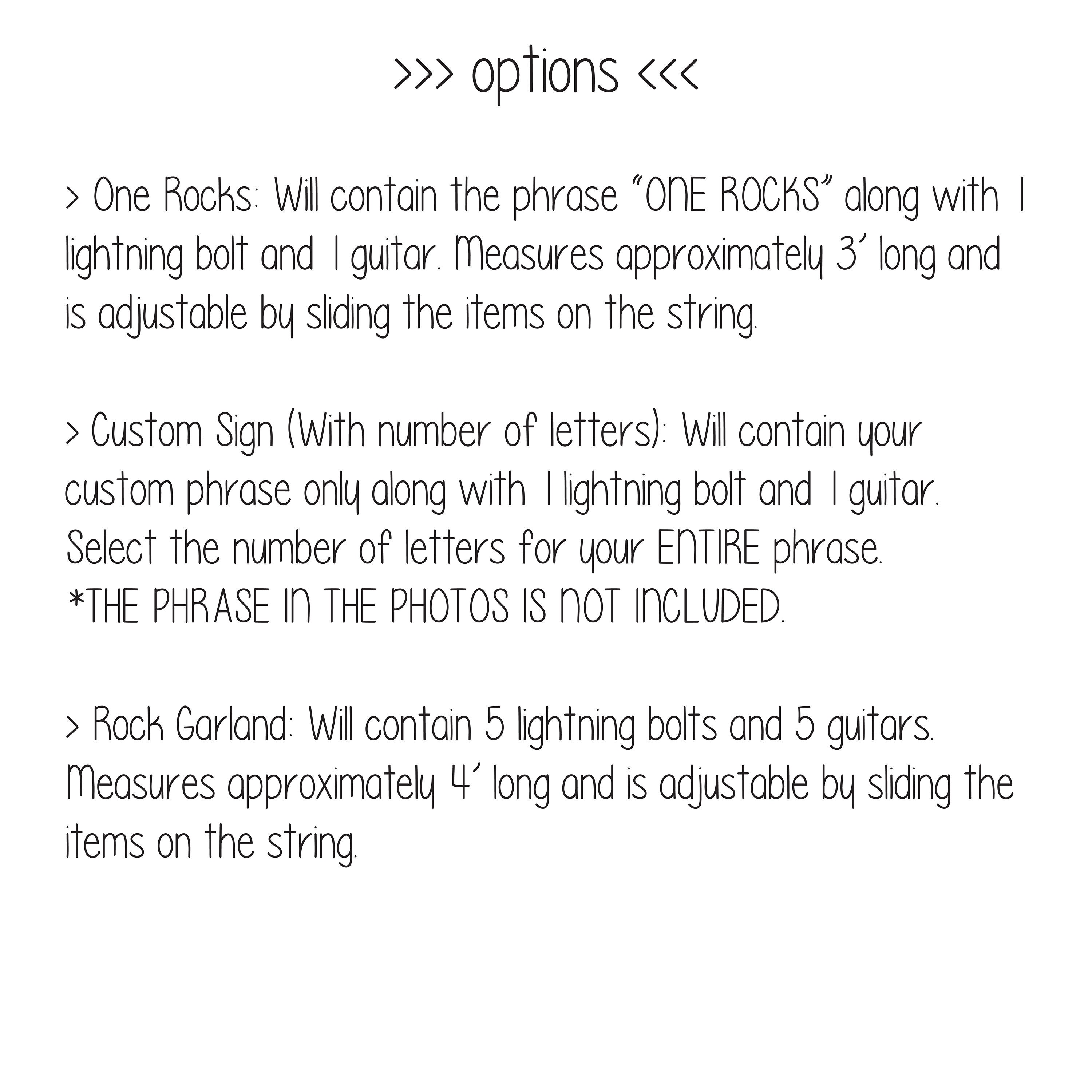 One Rocks Banner, Rock Birthday Banner, Rock and Roll Birthday, Rock N ...