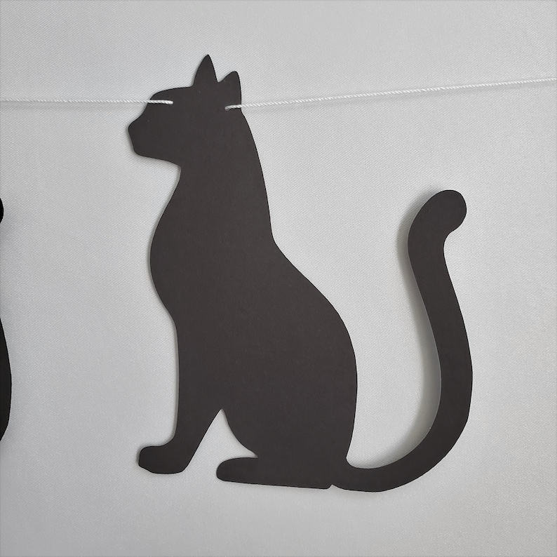 Cat Banner Cat Garland Cat Decorations Cat Themed Party Etsy