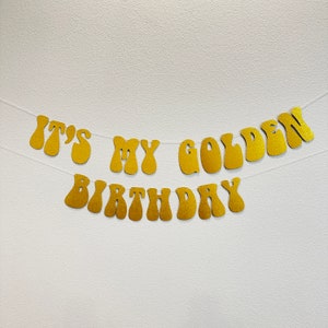 It's My Golden Birthday, Golden Birthday Party, Golden Birthday Decorations, It's My Golden Birthday Decorations, Gold Glitter Decorations