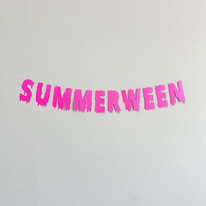 Summerween, Summer Halloween Party Decorations, Summerween Decorations, Summerween Party Banner