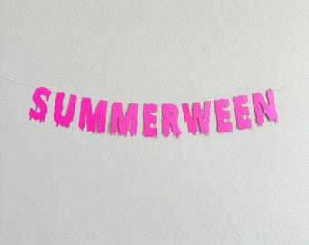 Summerween, Summer Halloween Party Decorations, Summerween Decorations, Summerween Party Banner