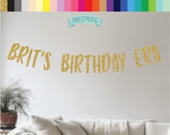 Custom Birthday Era Banner, In My Era, Era Birthday Banner, Names Birthday Era, In My Birthday Era, This Is My Era, Gold Banner