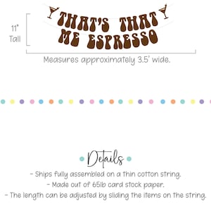 That's That Me Espresso, Espresso Decorations, Espresso Themed Banner ...