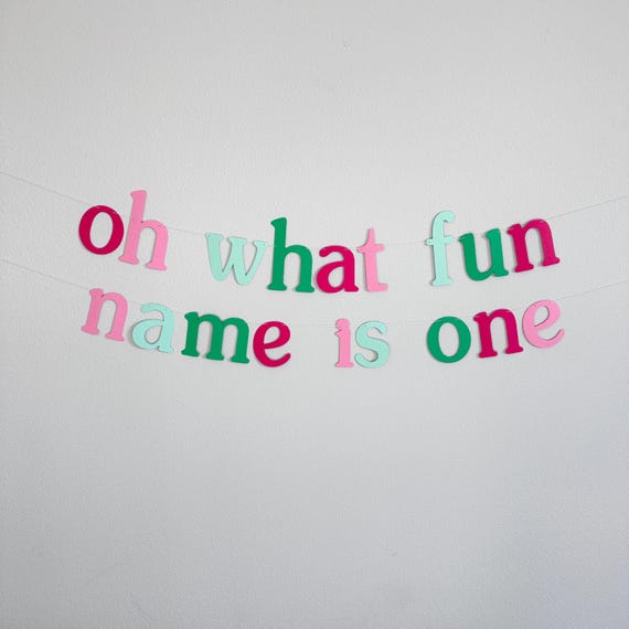Oh What Fun Name Is One, 1st Birthday Decorations, Christmas Themed First Birthday Party Theme Ideas, Oh What Fun I'm One Decorations