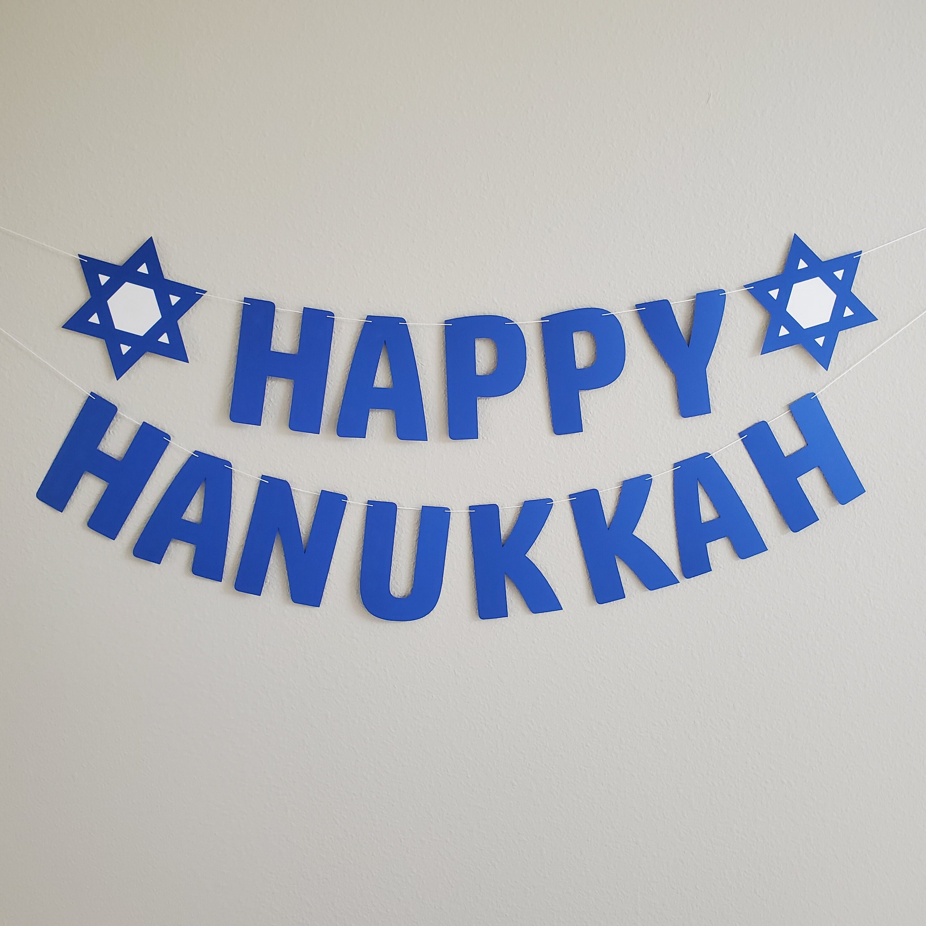 Happy Hanukkah Happy Hanukkah Banner Hanukkah Celebration - Etsy