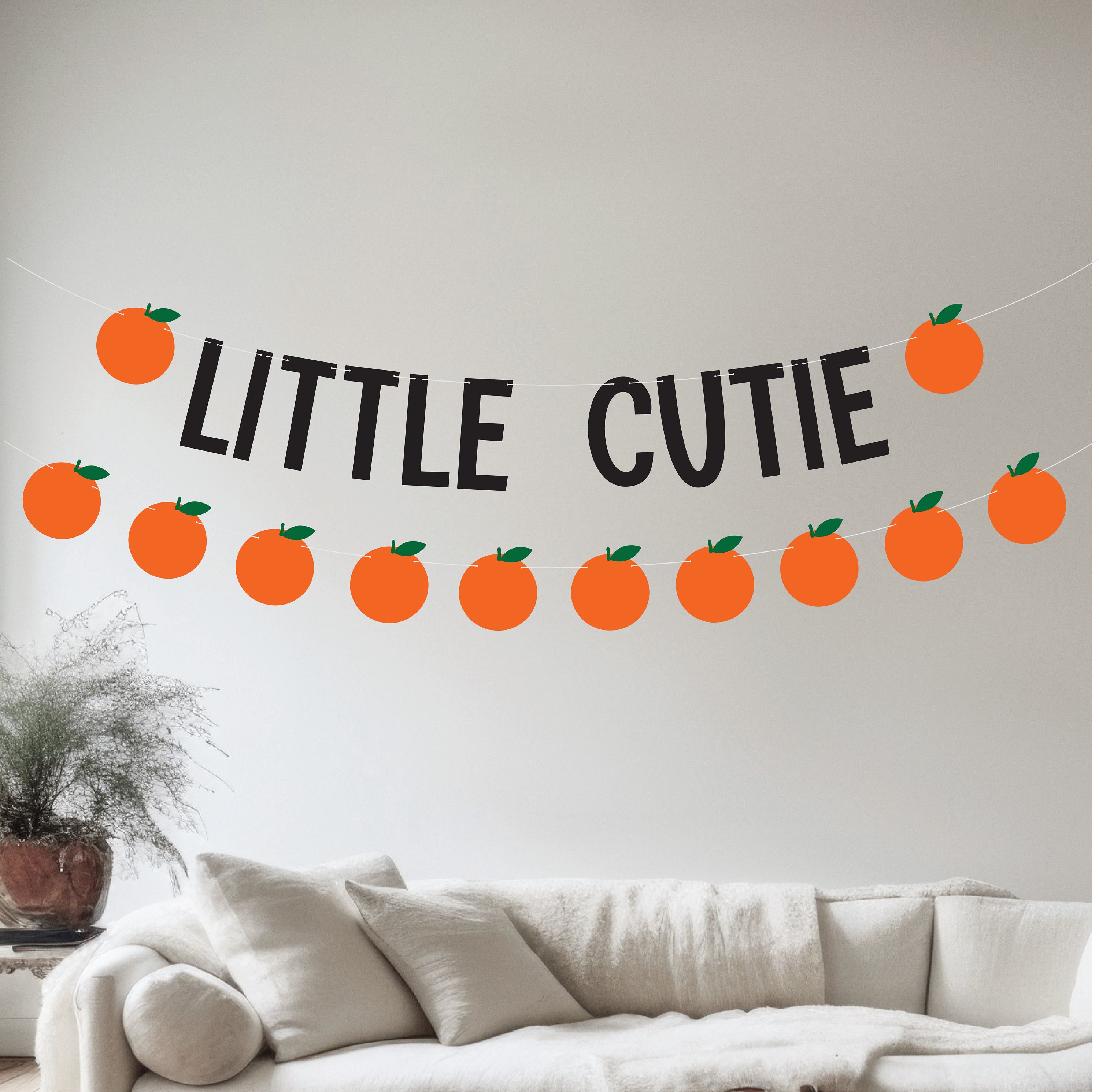 Little Cutie Little Cutie Banner Cutie Baby Shower Cutie Theme Custom Cutie Banner Cutie Decorations Cutie Garland