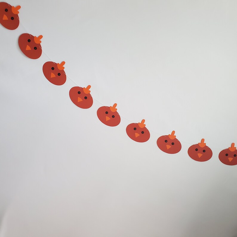 Chicken Garland Chicken Banner Chicken Decor Babies Room Etsy