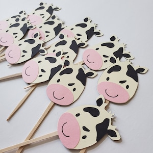 Cow Cupcake Toppers, Cow Birthday Banner, Cow Party, Cow Birthday, Cow Theme, Cow Decorations, Cow Happy Birthday Banner, Custom Cow Banner