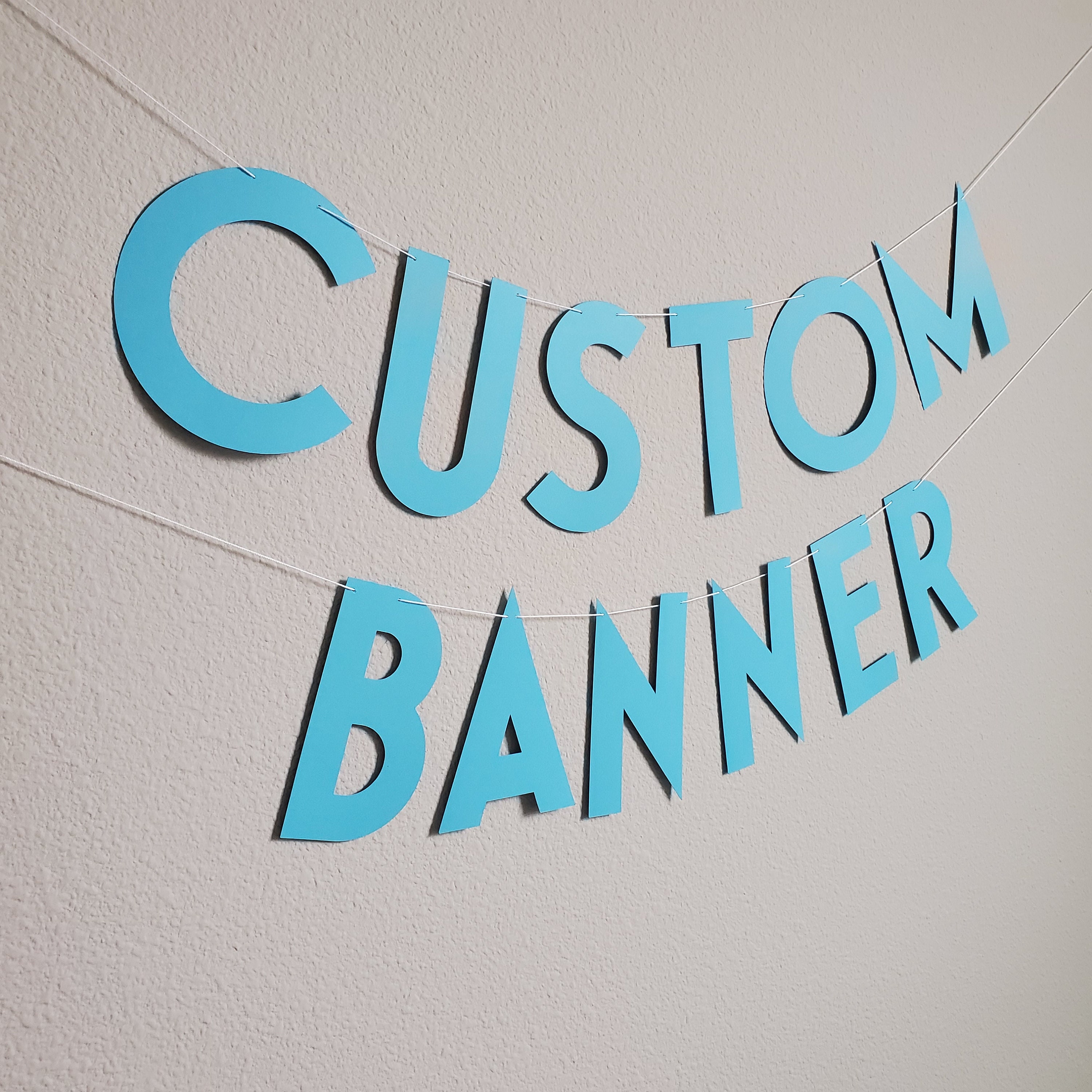 Custom Banner Custom Blue Banner Customizable Banner Custom | Etsy