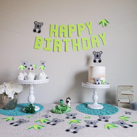 Koala Birthday Party Koala Party Set Koala Backdrop Koala Etsy