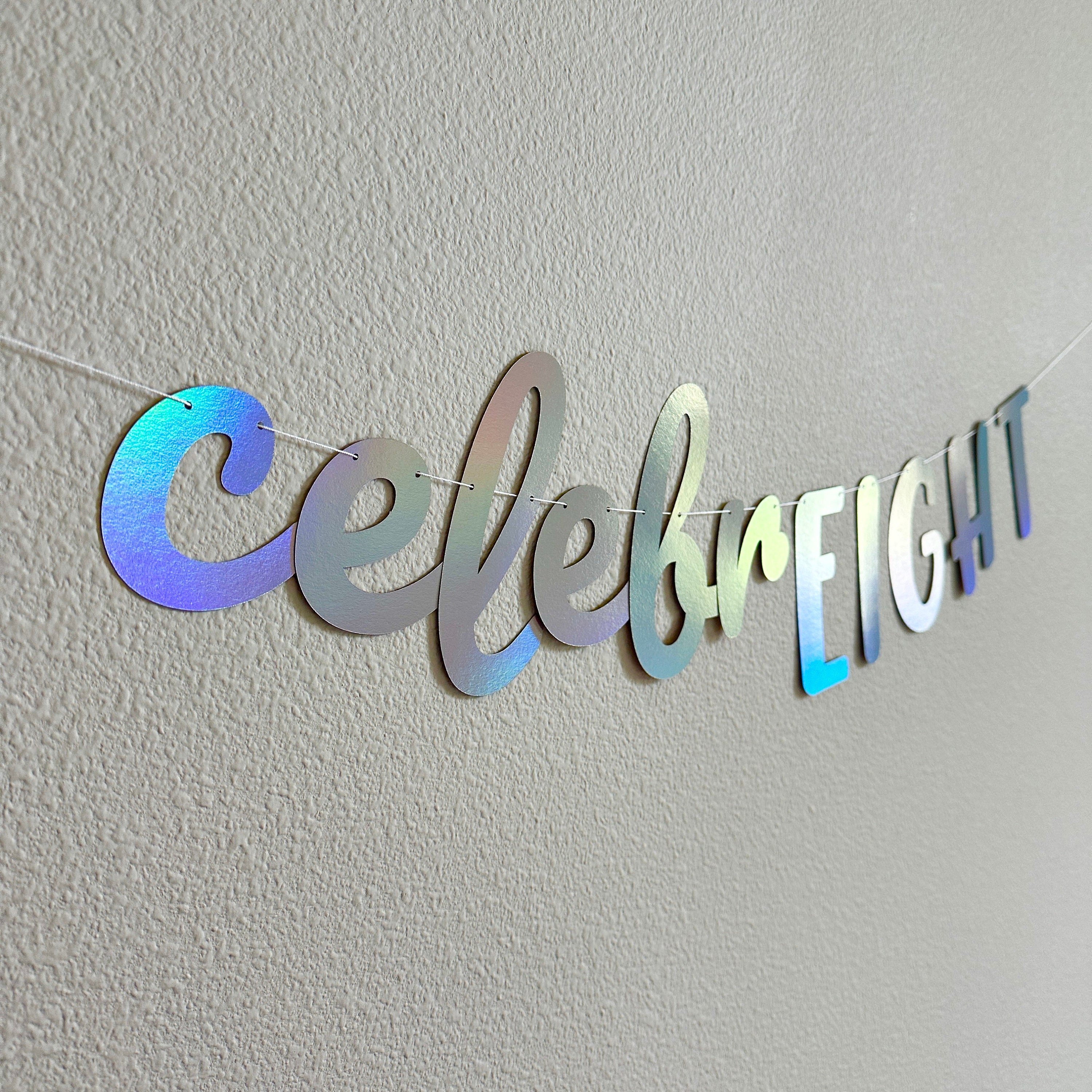 Celebreight, 8th Birthday Banner, Eighth Birthday, 8th Birthday Party ...