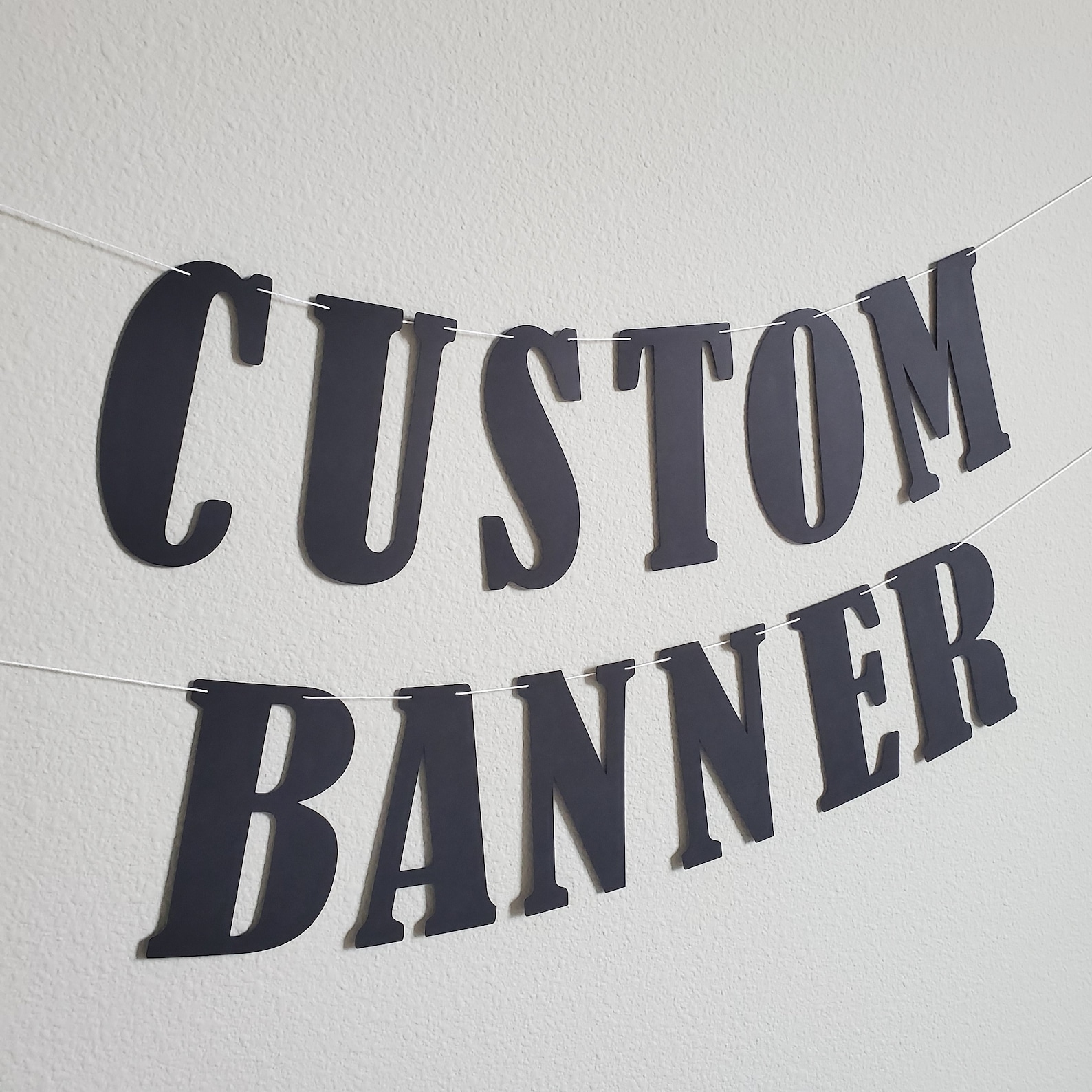 Custom Banner Custom Black Banner Customizable Banner Etsy