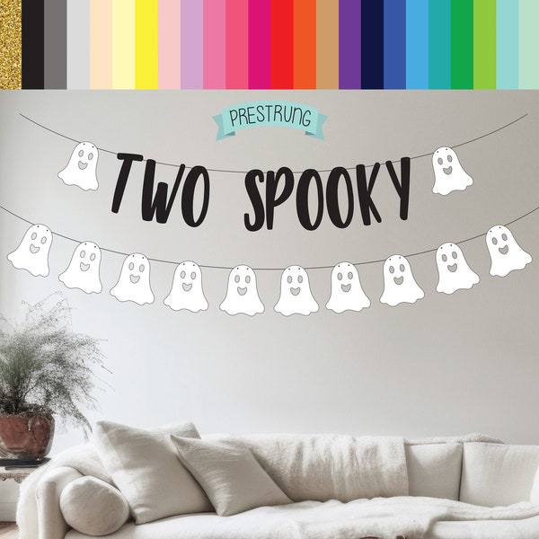Two Spooky, Two Spooky Banner, Two Spooky Decorations, Halloween 2nd Birthday, Halloween Second Birthday, October 2nd Birthday
