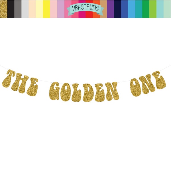 The Golden One, The Golden One Banner, The Golden One Decorations, Golden Birthday Party, Golden Decorations, Gold Glitter