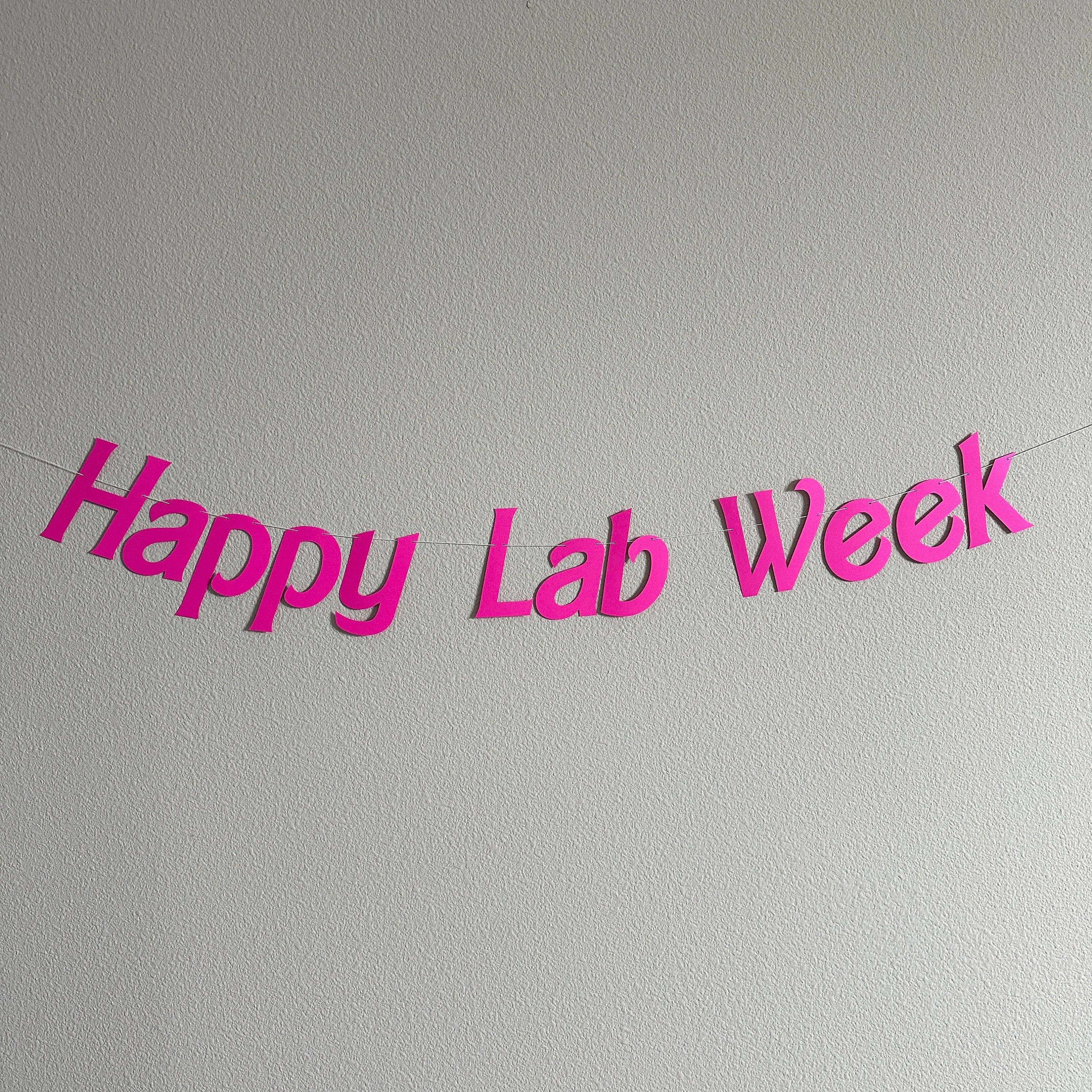 Happy Lab Week. Sign Happy Lab Week, Lab Week 2024, Lab Week Decorations, Lab Week Banner ...