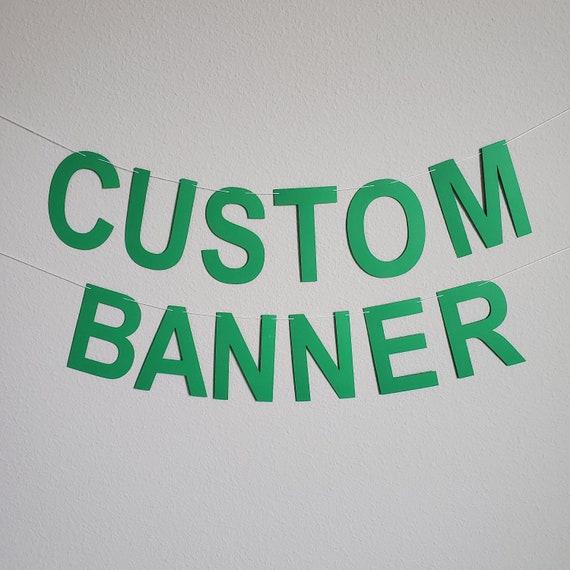 Banner personalizzato, Banner verde personalizzato, Banner