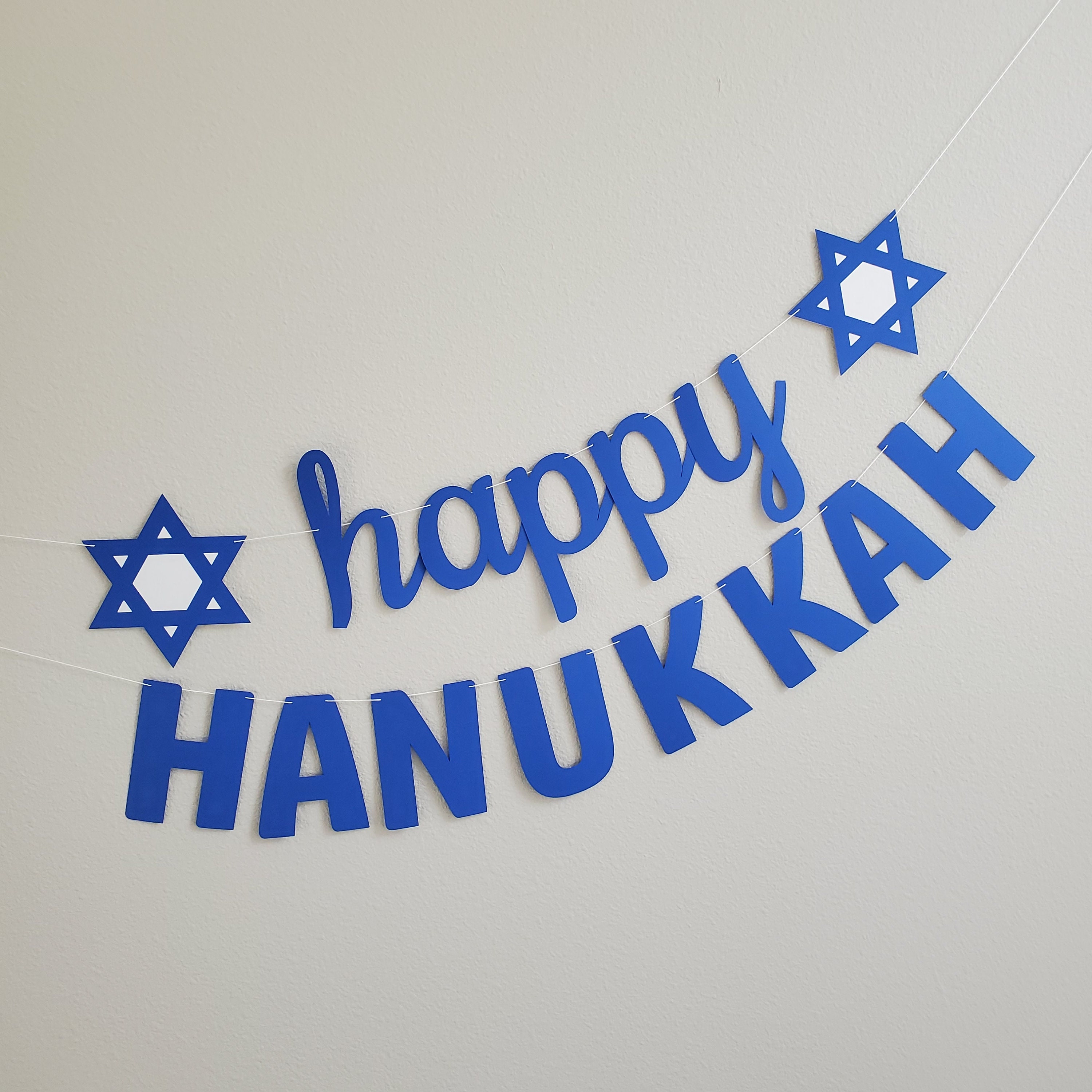 Happy Hanukkah Happy Hanukkah Banner Hanukkah Celebration - Etsy