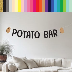 Potato Bar, Potato Bar Banner, Potato Bar Decorations, Mashed Potato Bar, Custom Potato Banner, Potato Decorations, Potato Theme